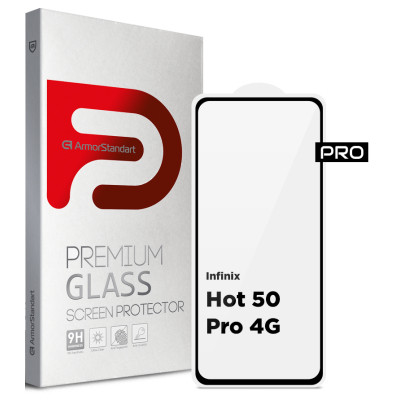 Скло захисне Armorstandart Pro Infinix Hot 50 Pro 4G Black (ARM80935) Вінниця - фото 1