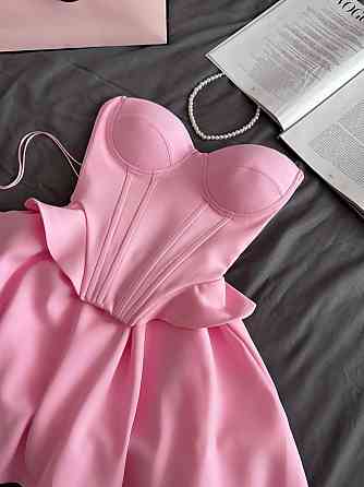 Женское романтическое платье с корсетом костюмка люкс. Розовый, 44/46 Одесса