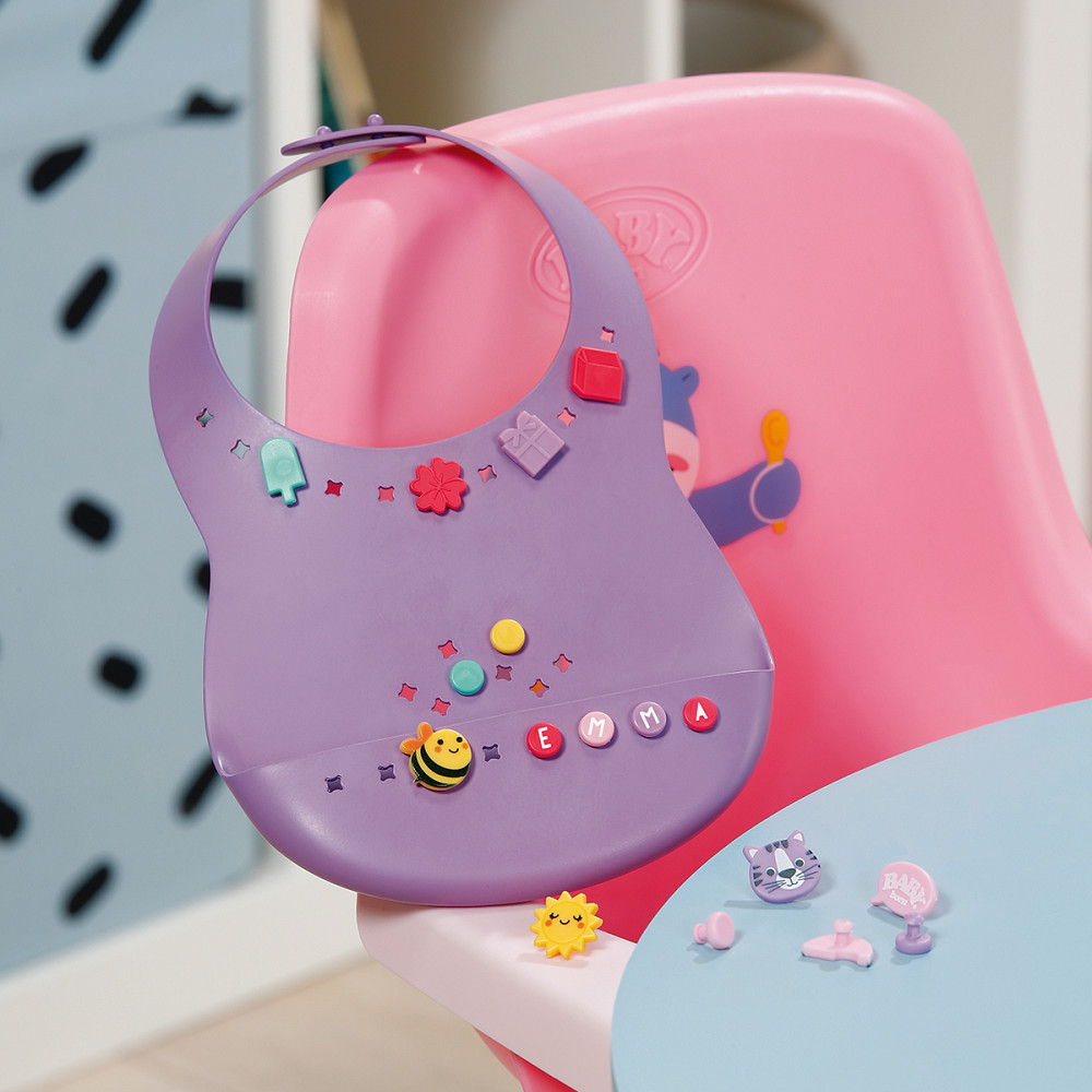 Нагрудник для ляльки Baby Born серії Pinplay – Стильне годування Днепр - изображение 3
