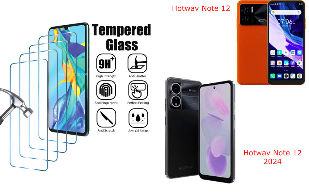Захисне скло ArmorGlass для Hotwav Note 12, Note 12 2024 – стійке до подряпин та ударів Київ - фото 1