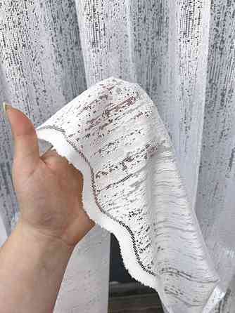 Тюль VR-Textil 2073т Жаккард Короед Белый 400х270 см (42-1287) Киев