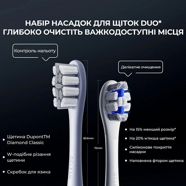 Розумна зубна електрощітка Oclean X Plus Pro Digital Silver (6970810556179) ( 11378 ) Харків - фото 8