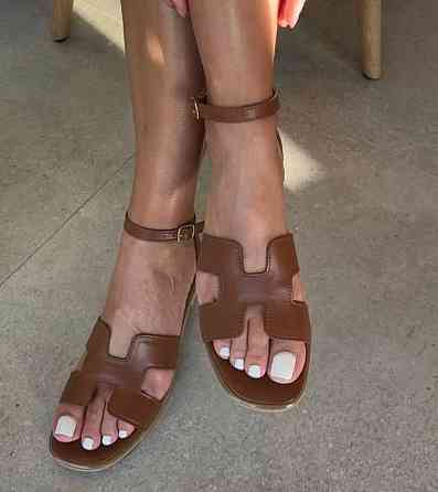 Dino Vittorio Босоніжки жіночі коричневі Dino Vittorio 112, натуральна шкіра / Зручні босоніжки Коломыя