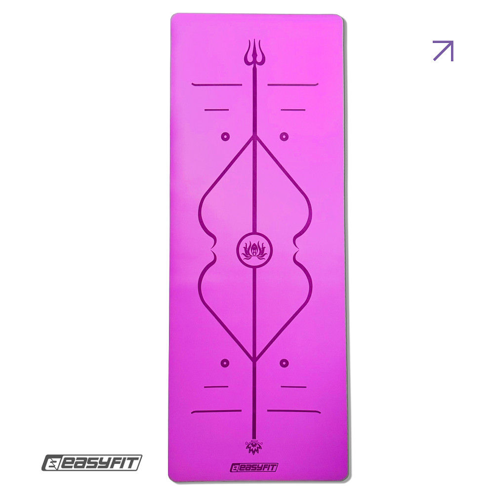 Килимок для йоги професійний EasyFit Pro каучук 5 мм Фіолетовий Коломия - фото 7