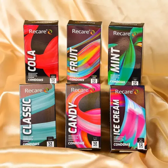 Презервативи Holographic Recare Classic Condoms 12 шт, класичні Львів