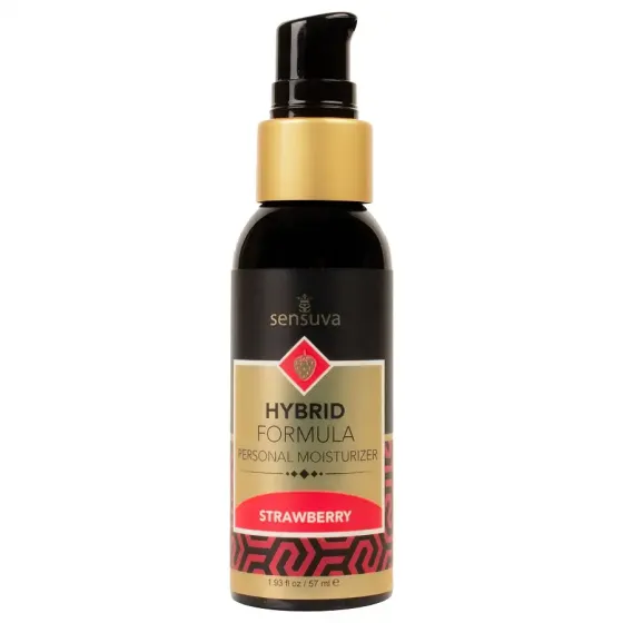 Змазка водно-силіконова Sensuva Hybrid Strawberry (57 мл) без цукру, можна для оральних пестощів Львів