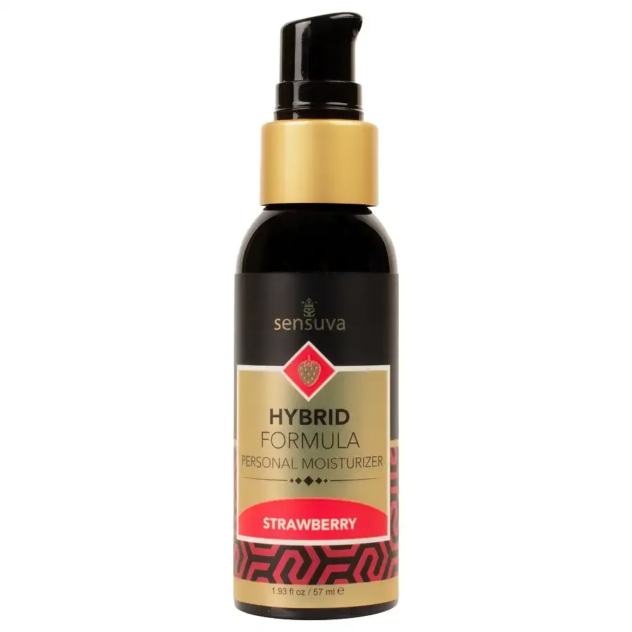Змазка водно-силіконова Sensuva Hybrid Strawberry (57 мл) без цукру, можна для оральних пестощів Львів - фото 1