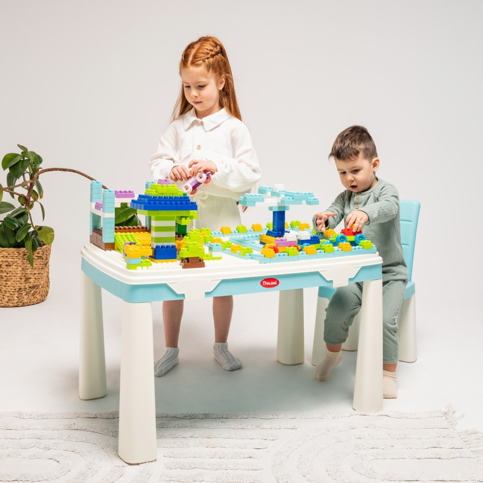 Дитячий набір "Граємось та навчаємось" 04660/7 в наборі стіл, стілець, конструктор Вінниця - фото 3