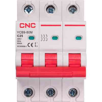 Автоматический выключатель CNC YCB9-80M 3P C25 6ka (NV821549) Винница