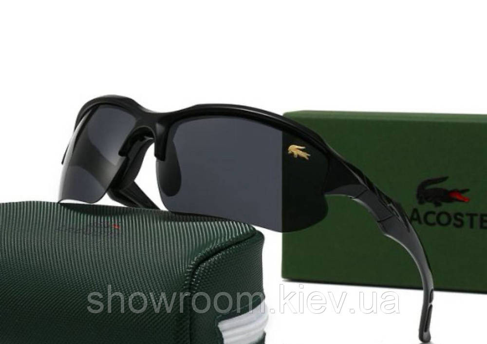 Чоловічі сонцезахисні спортивні окуляри Lacoste (23025) Київ - фото 1