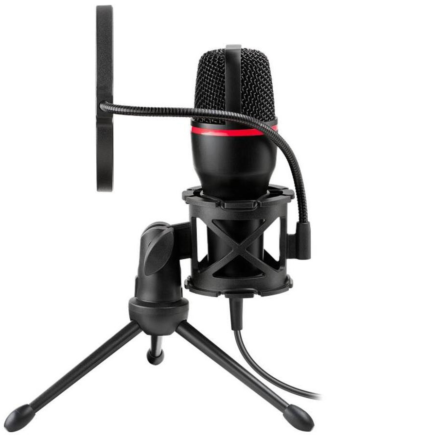 Микрофон стримовый игровой Defender Forte GMC 300 USB кабель 1.5м + подсветка (Черный) Винница - изображение 6