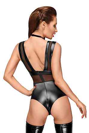 Боді з мокрим ефектом Noir Handmade F183 Powerwetlook body, M Sex Aura Київ