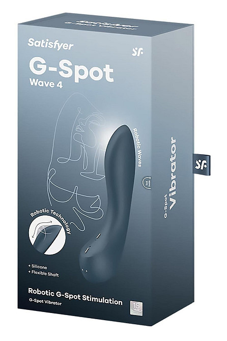 Вибратор с механизмом движения вверх и вниз Satisfyer G-Spot Wave 4 серый Sex Aura Киев - изображение 6