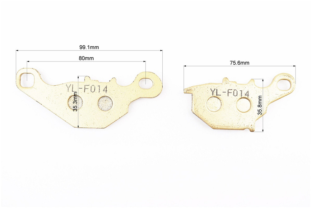 Гальмівні колодки (дискові) Suzuki AD100 / RM 80 / RM 85 / DR-Z 125; KAWASAKI KLX 125L / KMX 125 к-кт жовті Київ - фото 2