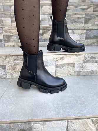 Черевики жіночі GREMMY чорні натуральна шкіра висота 13 см розмір 35-40 (604) Коломыя