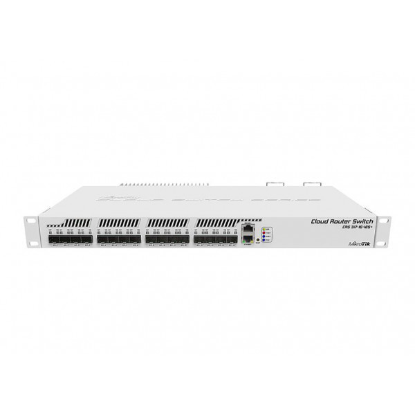 Комутатор Mikrotik CRS317-1G-16S+RM, 16x SFP/SFP+ cages, RouterOS Level 6, redundant power suppl Київ - фото 1