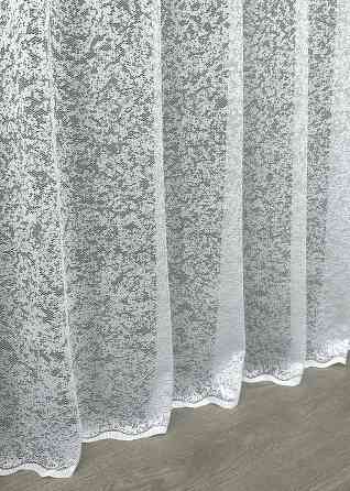 Тюль жакард, колекція "Мармур" колір теплий білий 1542т Київ
