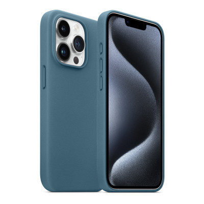 Чохол до мобільного телефона Armorstandart FAKE Leather Case Apple iPhone 15 Pro Sea Blue (ARM76304) Вінниця - фото 3