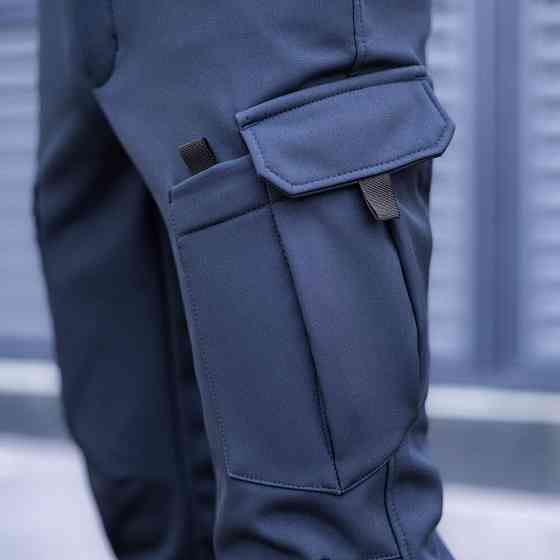 Штани карго чоловічі весняні з кишенями наві Pobedov Static Київ