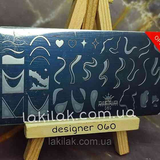 Пластина 060 для стемпінгу Designer Professional (12х6см) Херсон
