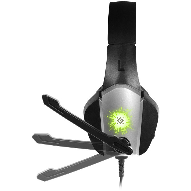 Ігрові навушники Defender X-Skull з мікрофоном і регулятором гучності (Black-Grey) Вінниця - фото 4