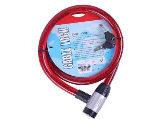 Замок прорипасований ZX1106 , тросовий 25 мм*1500 мм (під ключ) Мукачево