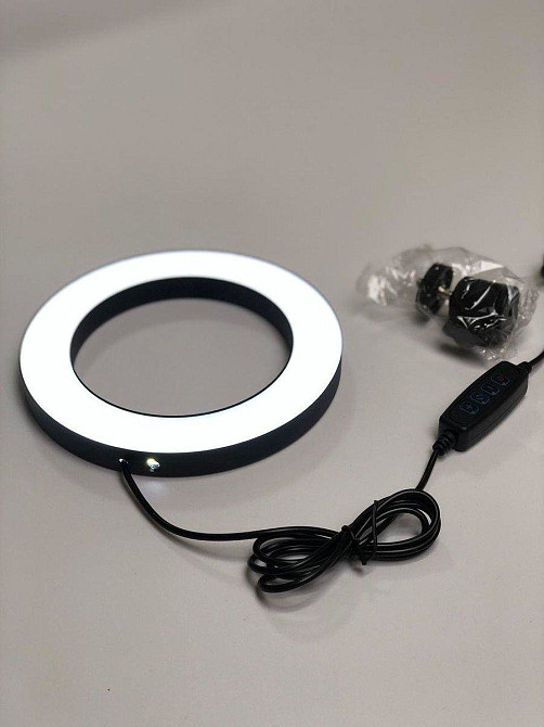 Кільцева світлодіодна LED лампа 16 см з тримачем для телефону Киев - изображение 1