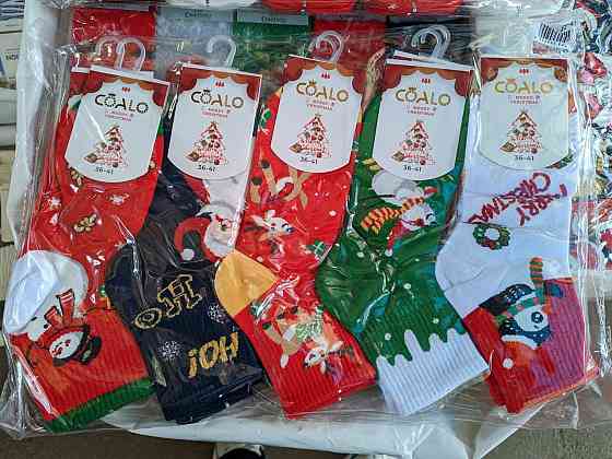 Шкарпетки жіночі новорічні в наборі з 5 шт.. Розмір 36-41 COALA BM6360 Київ