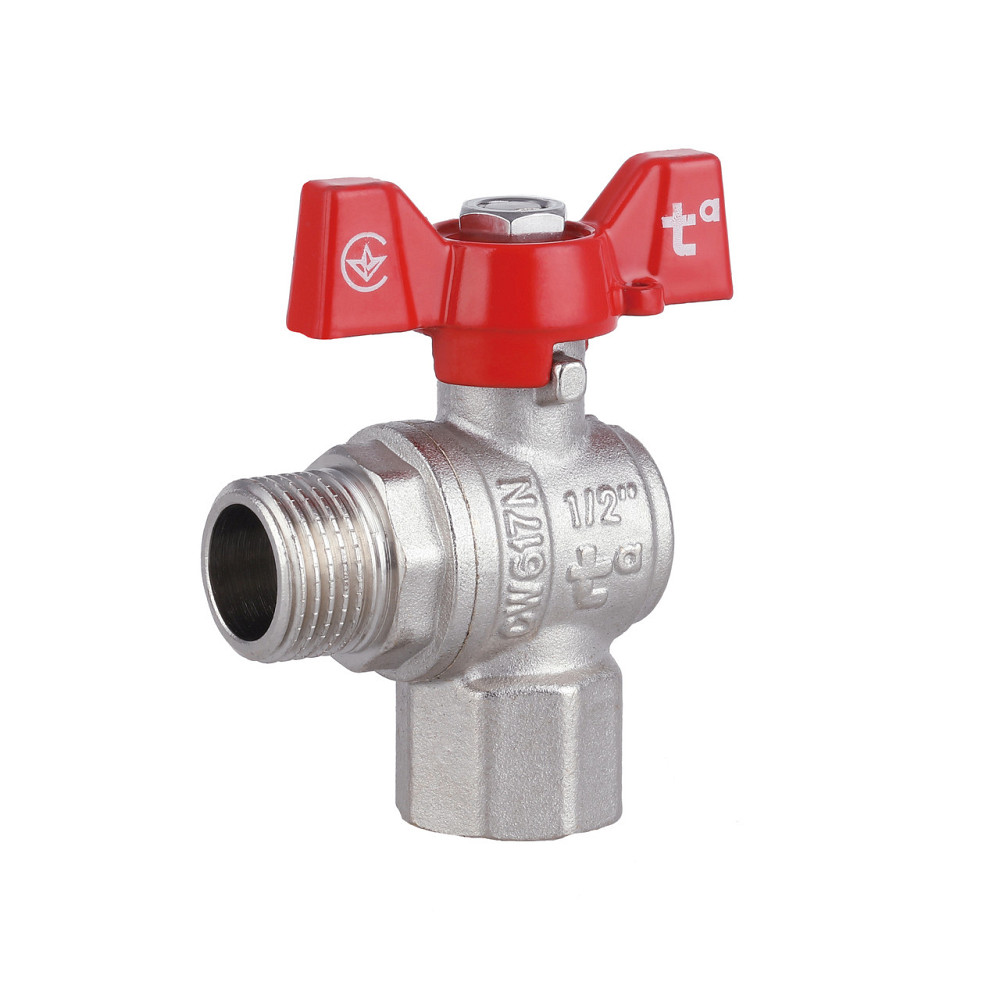 Кран кульовий Thermo Alliance Forte 1/2" ВН для води кутовий (метелик) SF267W15 Київ - фото 1
