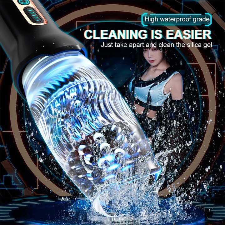 Автоматический мастурбатор с ротацией Warrior 360 - 10 режимов вибрации, 5 режимов ротации Винница - изображение 7