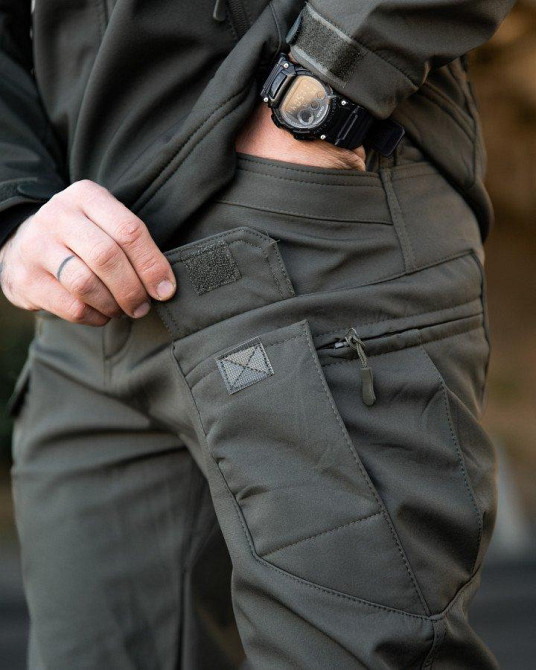 Міські тактичні штани MAXIMUS софтшел light grey ПП7982 Одеса - фото 5