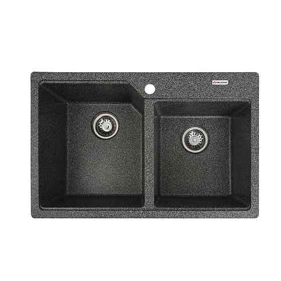 Гранітна мийка для кухні VALESO HARMONY 7850 матова Графіт Коломыя