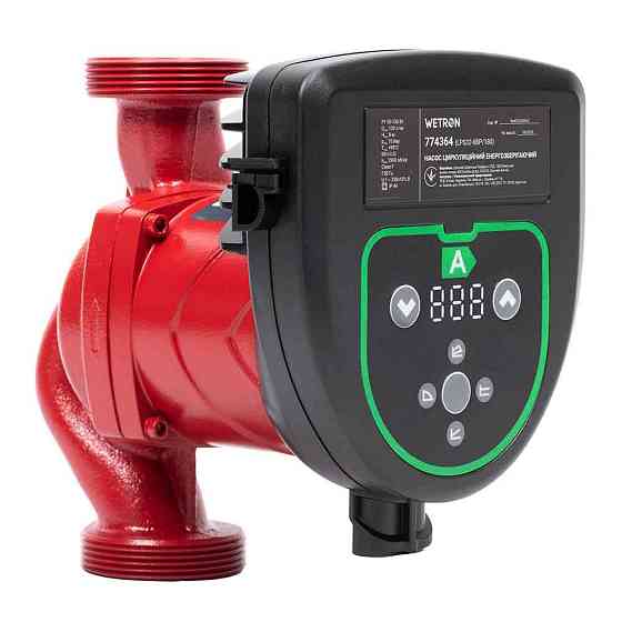 Насос циркуляційний енергоощадний 50-130 Вт Hmax 8 м Qmax 130 л/хв Ø 2" 180 мм + гайки Ø11⁄4" WETRON (774364) Київ