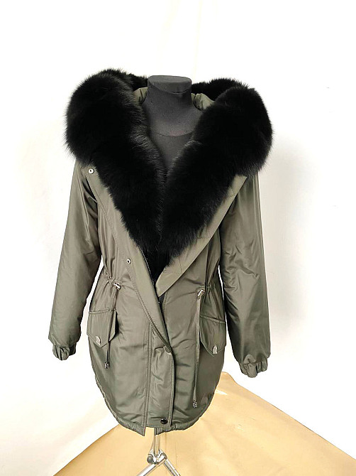 Парка женская мех песца Хаки р54 75см Харьков - изображение 2