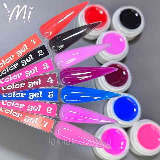 Набір гелів для нарощення нігтів Mi Color №2 по 5мл (7шт) Херсон