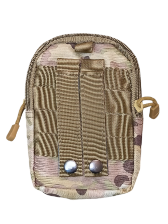 Тактическая мужская поясная сумка 4 кармана 18 на 12 см камуфляжный зеленый Киев