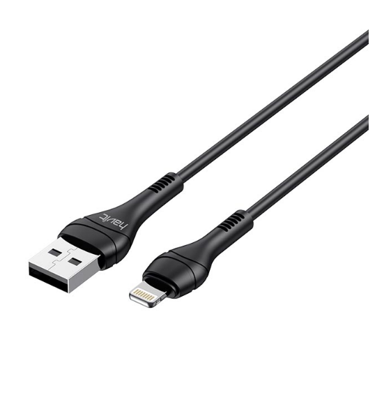 Кабель USB Lightning Havit HV-CB6160 2,0A 1м чорний Житомир - изображение 1