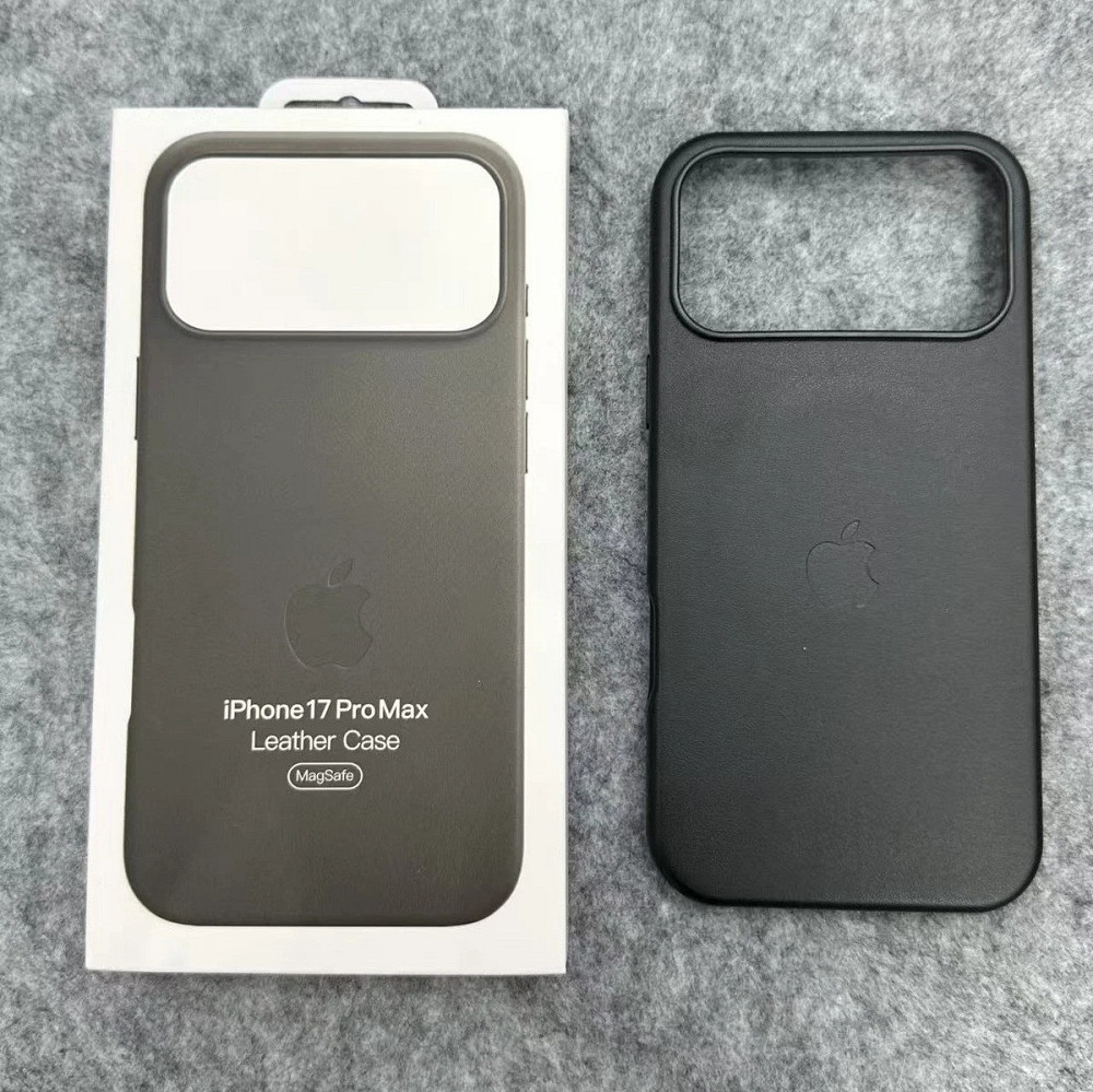 Iphone 17 Pro Max Кожаный чехол Магсейф (черный) Одесса - изображение 2