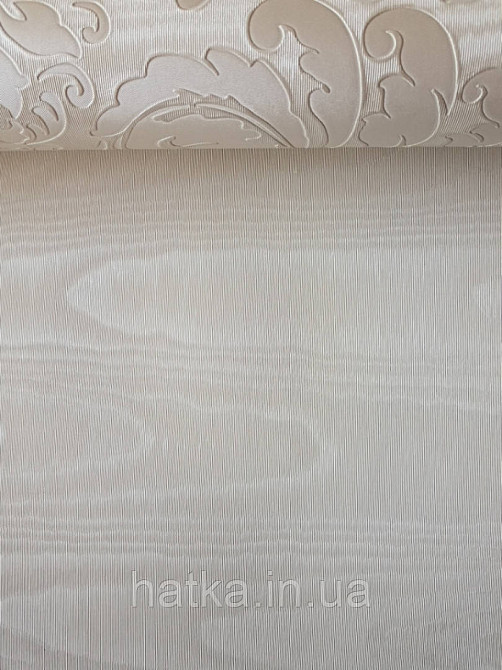 Шпалери вінілові на паперовій основі Sirpi Italian Silk 7 хвилясті смуги під зріз дерева світло бежеві Київ - фото 1