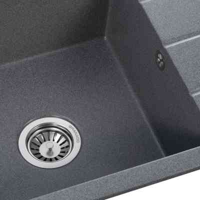 Мийка кухонна GRANADO NAVIA grafito з сифоном (775*495mm.) (gr3809) Вінниця