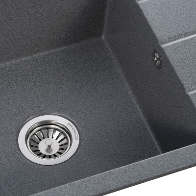 Мийка кухонна GRANADO NAVIA grafito з сифоном (775*495mm.) (gr3809) Вінниця - фото 5