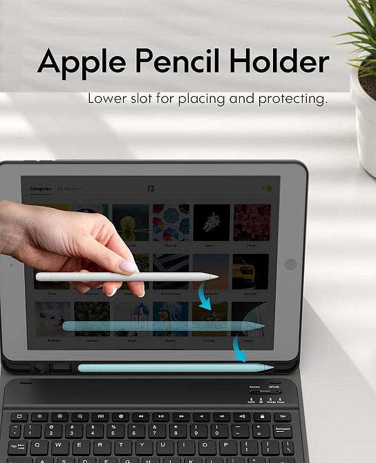 Фірмовий захисний чохол Chesona з Bluetooth клавіатурою для iPad 10.2 (2019/20/21)/pro10.5(2017)/Air 3 10.5 Дніпро - фото 4