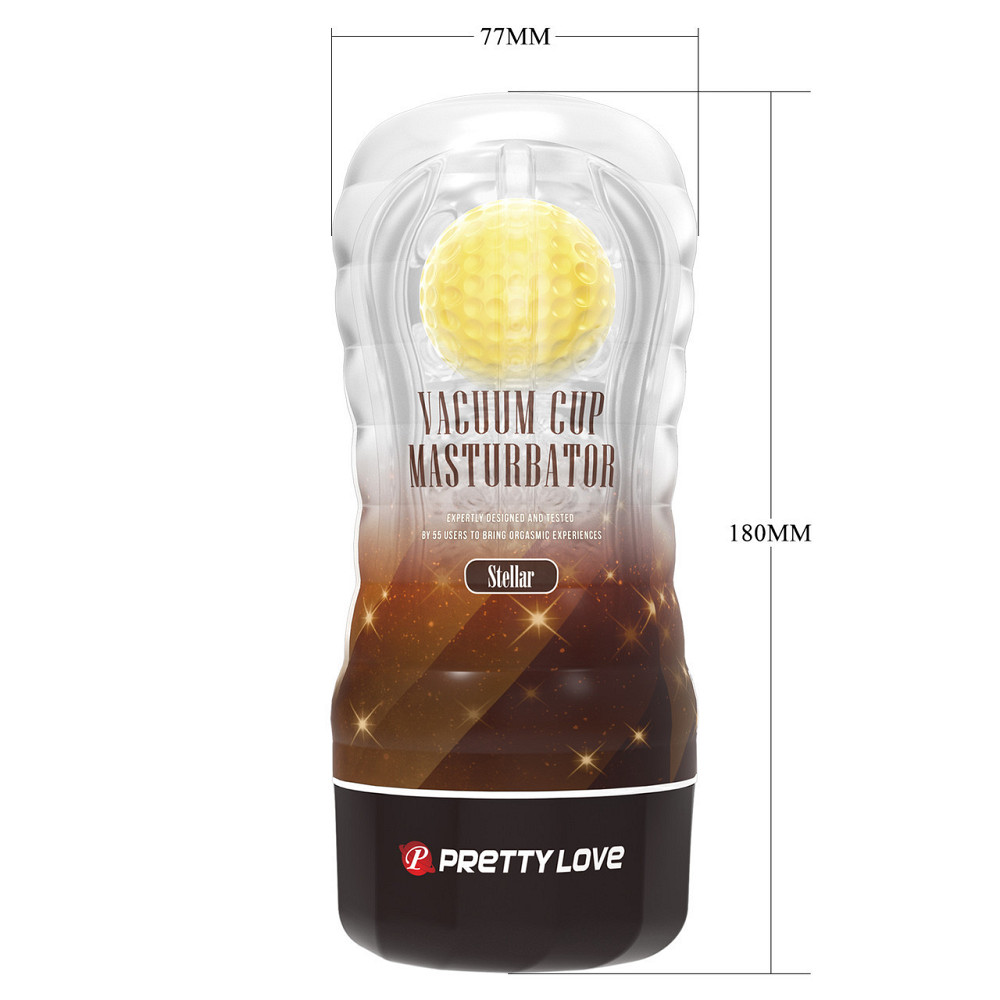 Мастурбатор - Pretty Love Vacuum Cup Masturbator Stellar Yellow Sex Aura Київ - фото 10