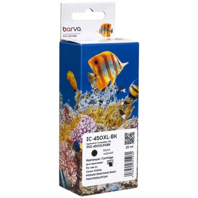 Картридж Barva Canon PGI-450PGBK XL (6434B001) 500 ст, black (IC-450XL-BK) Винница - изображение 1