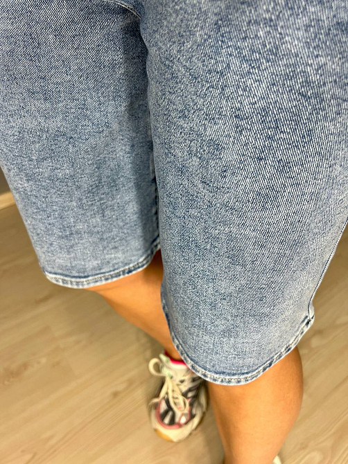 Шорти жіночі джинсові Liana 4-002 бермуди класичні середня довжина до колін стрейчеві блакитні, блакитний, 33, 33, 87 см, 120 см Київ - фото 14