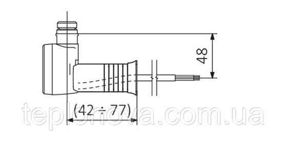 ТЕН для сушарки для рушників TERMA MOA 300W із прихованим монтажем, хром Чернівці