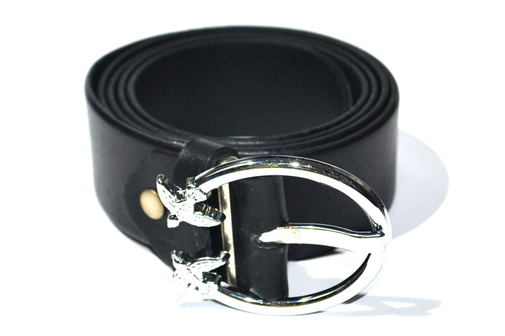 Шкіряний ремінь жіночий чорний 1200х35 мм Одеса - фото 2