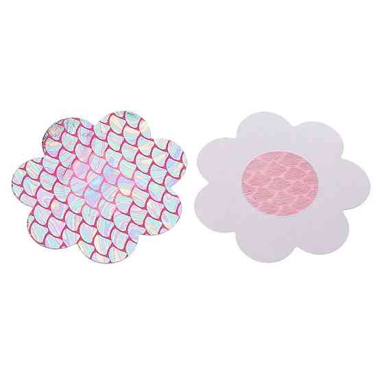 Наклейки на груди Квіточки 8 см різнобарвний Київ