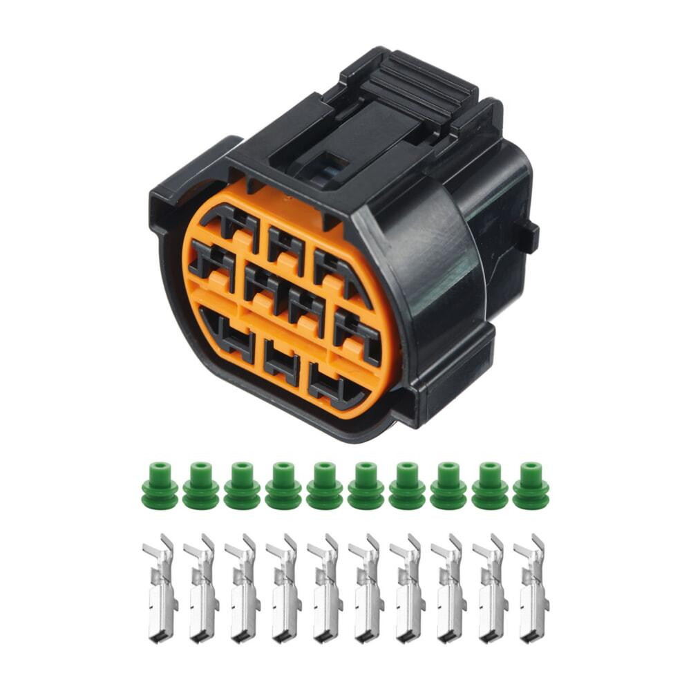 Електричний з'єднувач, 10-контактний, Фара, Чорний, Пластик Київ - фото 1