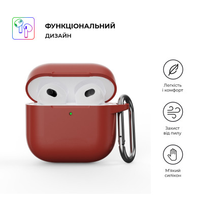 Чохол для навушників Armorstandart Hang Case для Apple AirPods 4 Scarlet (ARM81294) Вінниця - фото 2